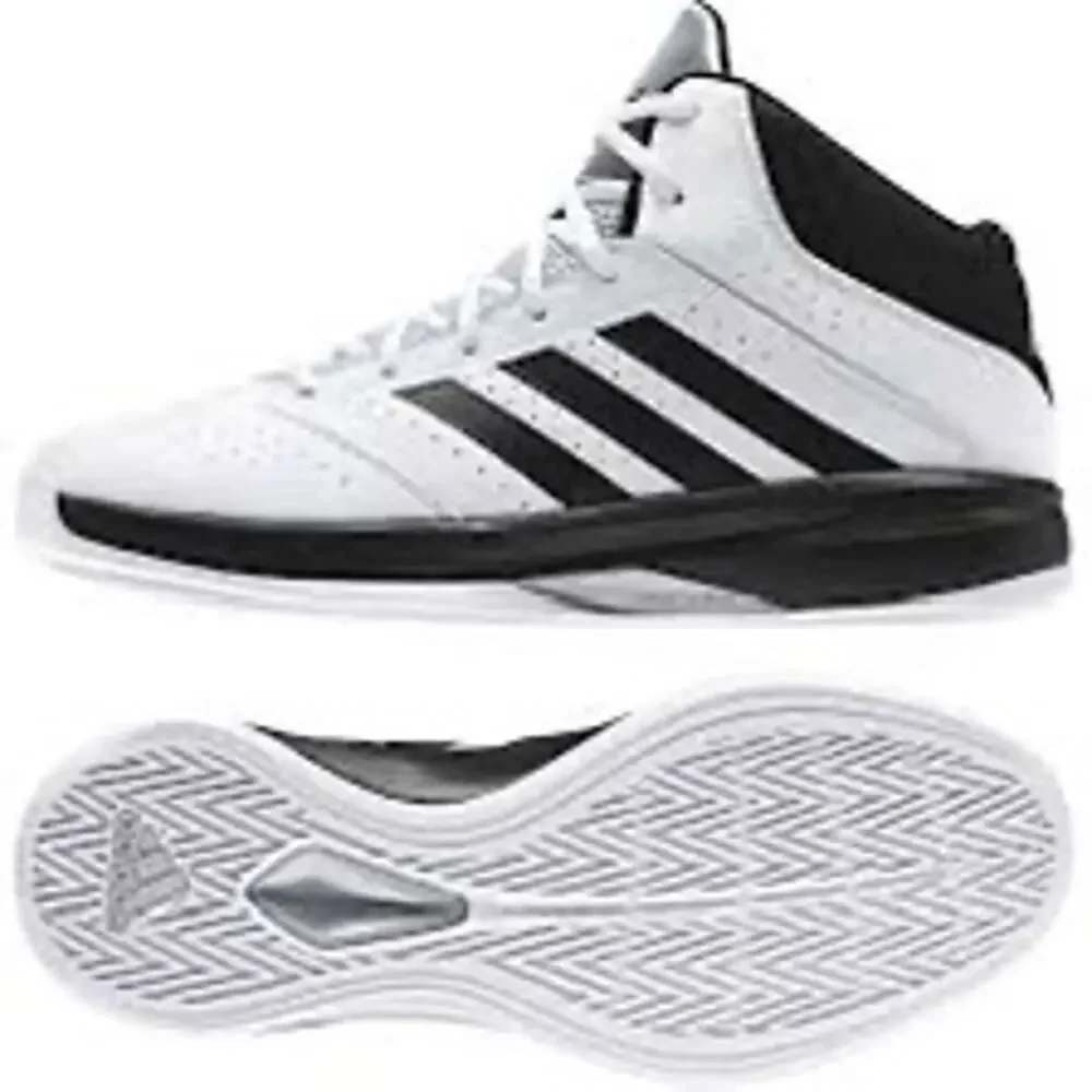 Adidas Isolation 2 basketball shoes white/ black sz 10 men’s athletic sporting